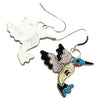 Tamara Pinto, Necklace, Earring Set, Hummingbird, Inlay, Zuni Handmade, 27"