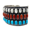 Anthony Skeets, Bracelet, Mother of Pearl, Coral, Sleeping Beauty, 6 1/2"