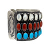 Anthony Skeets, Bracelet, Mother of Pearl, Coral, Sleeping Beauty, 6 1/2"