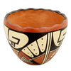 Stetson Setalla, Bowl, Hand Coiled Pottery, Hopi Handmade, 4 1/2" x 5"