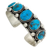 Bo Reeves, Bracelet, Desert Rose Turquoise, Old Style, Navajo Handmade, 6 5/8"