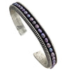 Aaron Anderson, Bracelet, Purple Pearls, Stackable, Navajo Handmade, 6 3/8”