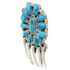 Justin, Saraphina Wilson, Earrings, Kingman Turquoise, Navajo Handmade, 2 1/8"