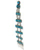 Janice Wilson, Dangle Earring, Kingman Turquoise, Navajo Handmade, 6 1/4"