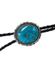 Albert Begay, Bolo, Kingman Web Turquoise, Navajo Handmade, 44"