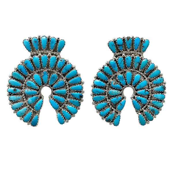 Justin & Sarraphina Wilson, Earrings, Sleeping Beauty Turquoise, Navajo, 2