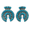 Justin & Sarraphina Wilson, Earrings, Sleeping Beauty Turquoise, Navajo, 2"