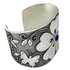 Rebecca Begay, Bracelet, Purple Sugilite, Flower Blossom, Navajo Made, 6 3/8"
