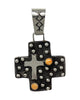 Ernest Rangel, Pendant, Cross, Orange Spiny Oyster Shell, Navajo Handmade, 3"