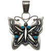 Dominique Dixson, Pendant, Butterfly, Kingman Turquoise, Navajo, 4"