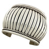 Thomas Charlie, Sterling Silver Bracelet, Slinky Style, Navajo Handmade, 6 3/4"