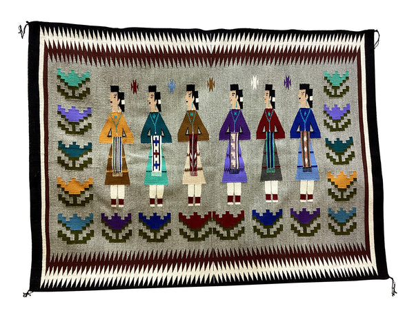 Lolita Williams, Yei’, Navajo Hand Woven, 68” x 49”