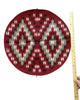 Rose Gorman, Circular Eye Dazzler Rug, Navajo Handwoven, 22 in