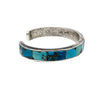 Lester James, Bracelet, Multi-Turquoise stones, Inlay, Navajo, 6 1/4