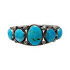 Sheila Tso, Bracelet, Water Webbed Kingman Turquoise, Navajo, 7”