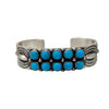 Calvin Martinez, Bracelet, Double Row, Kingman Turquoise, Navajo, 6 1/2"