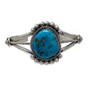 Leonard Jim, Bracelet, Kingman Turquoise, Navajo, 6 1/2"