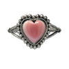 Leonard Jim, Bracelet, Pink Conch Shell, Heart, Navajo, 6 1/4"