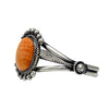 Leonard Jim, Bracelet, Orange Spiny Oyster, Navajo, 6 1/2"