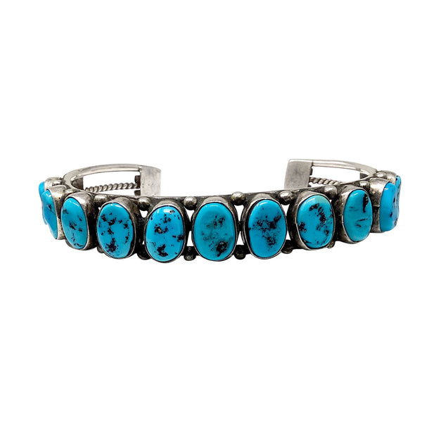 Vintage, Circa 1980s, Bracelet, Sleeping Beauty Turquoise, Navajo, 7 1/4