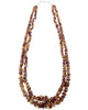 Wanita Skeet, Necklace, Two Strands Spiny Oyster Shell, Purple, 23"