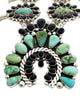 Joelias Draper, Necklace, Sonoran Gold Turquoise, Black Onyx, Navajo Made, 31"