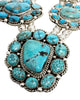 Mike Thomas Jr, Necklace, Squash Blossom, Turquoise, Navajo Handmade, 25"