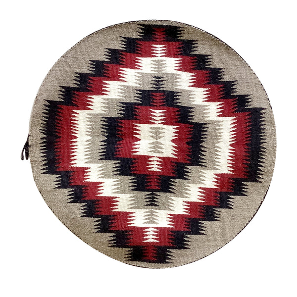Rose Gorman, Circular Eye Dazzler Rug, Navajo Handwoven, 22