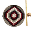 Rose Gorman, Circular Eye Dazzler Rug, Navajo Handwoven, 22" dia