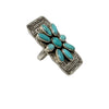 Geraldine James, Cluster Ring, Kingman Turquoise, Navajo, Adjustable