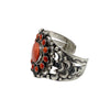 Lily Kee, Bracelet, Cluster, Red Spiny Oyster, Navajo, 6 3/4 "