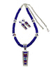 Rayland, Patty Edaakie, Necklace, Earrings, Sunface, Coral, Lapis, Zuni,  30"