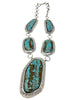 Lyanne Goodluck, Necklace, Number 8 Turquoise, Navajo Handmade, 38"