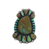 Anthony Skeets, Ring, Muti-Turquoise, Silver, Navajo Handmade, 9
