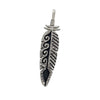 Ruben Saufkie, Pendant, Feather, Sterling Silver Overlay, Hopi Made, 2 3/8"
