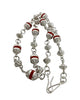 Michael Perry, Necklace, Mediterranean Coral, Navajo Handmade, 22"