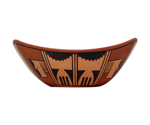 Stetson Setalla, Bowl, Hand Coiled Pottery, Hopi Handmade, 4
