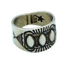 Edison Sandy Smith, Ring, Marquee Bump Outs, Stamping, Navajo Handmade, 7
