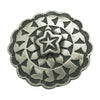 Bo Reeves, Button, Old Style Silver, Star Design, Navajo Handmade, 1" Diameter