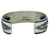 Arland Ben, Bracelet, Bisbee Turquoise, Coin Silver, 14k, Navajo Handmade, 8"