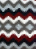Millie White, Eye Dazzler, Navajo Rug, Black, Red, Gray, Handwoven, 44" x 26"