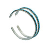 Lois Tzuni, Hoop Earrings, Sleeping Beauty Turquoise, Zuni Made, 2 1/4" Diameter