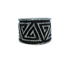 Aaron Anderson, Ring, The Journey, Tufa Cast, Carved, Navajo Handmade, 9 ½
