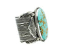 Carson Blackgoat, Bracelet, Turquoise Mountain, Silver, Navajo Handmade, 6 3/4"