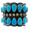 Andy Cadman, Bracelet, Sonoran Rose Turquoise, Heavy, Navajo Handmade, 6 1/2"