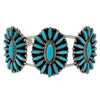 George Gasper, Bracelet, Cluster, Sleeping Beauty Turquoise, Zuni Made, 7"