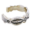 Jennifer Curtis, Bracelet, Heavy Sterling Silver Wire, Navajo Handmade, 7"