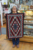Mary Kee, Navajo Handwoven Rug, Ganado Red Design, 37” x 24”
