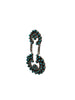 Jesse Johnson, Earrings, Turquoise Cluster, Petit Point, Zuni Handmade, 3"