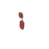 Selena Warner, Dangle Earrings, Red Spiny Oyster Shell, Navajo Handmade, 2"